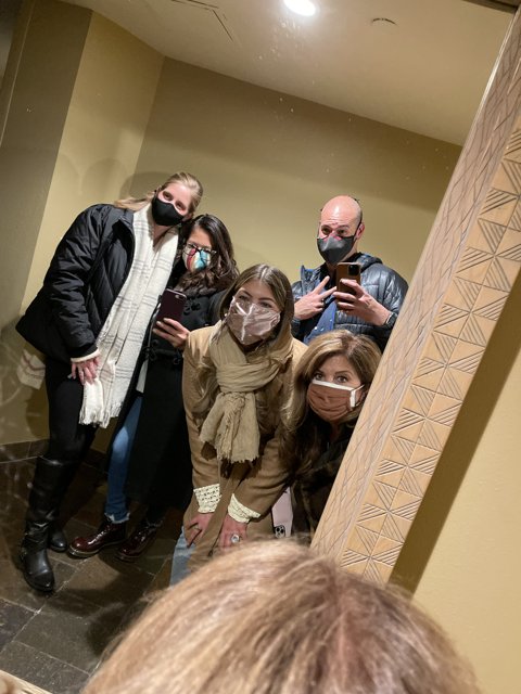 Bathroom Selfie with Friends