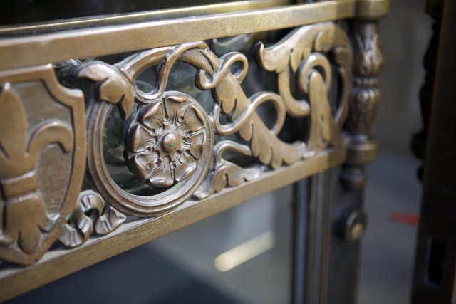Ornate Bronze Handrail Frame