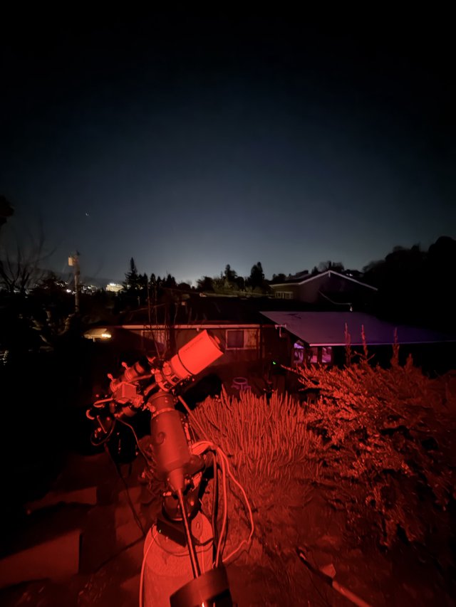 Backyard Observatory Under Twilight Skies