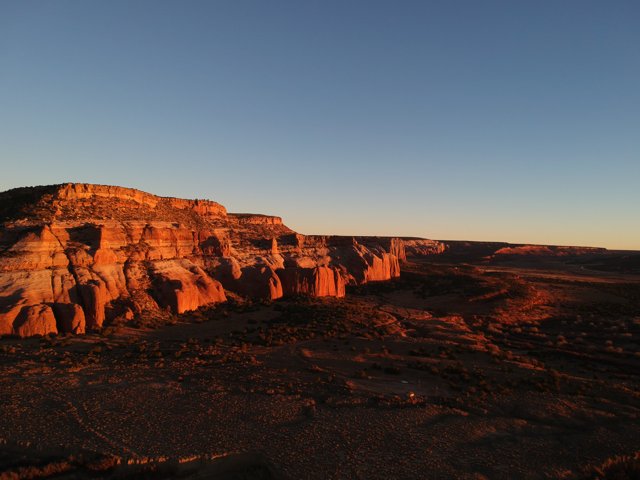 Sunset over the Red Rock Plateau