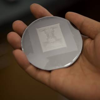 Micro Bio Chip Component Held in Hand
