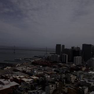 Bird's Eye View of San Francisco Bay Bridge
