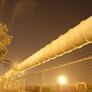Pipeline Transportation Under the Night Sky