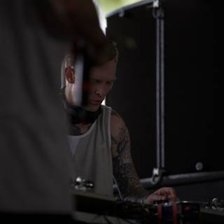 Tattooed DJ Rocking Coachella