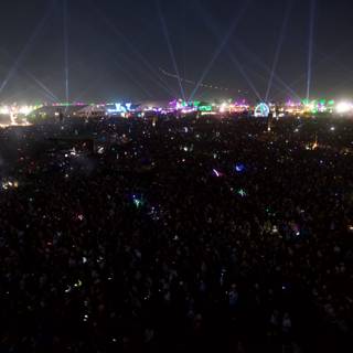 Illuminated Crowd at Coachella Concert