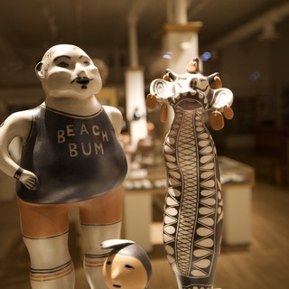 Beach Bum Ceramic Figurine in Santa Fe Gallery