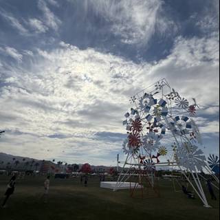 Whimsical Wonders Under a Cloudy Sky
