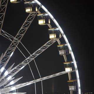 A Vibrant Night on the Ferris Wheel