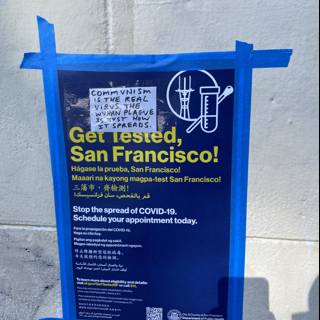 Get Tested San Francisco Sign