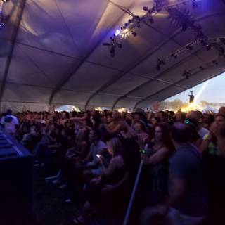 Festival Goers Packed Into the Tent