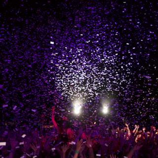 Confetti Explosion at Coachella Concert