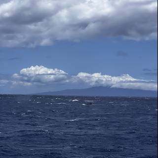 Boating in the Pacific - A View of the Azure Sky and Water