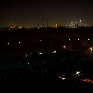 Nighttime Concert Crowds
