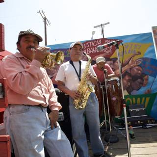 Music Band Performing at Mayday Rally