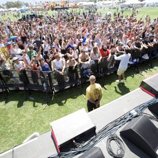 Massive Crowd Enjoying Live Music at Coachella Festival 2008