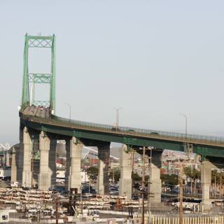 Overpass Bridge Connecting Metropolis