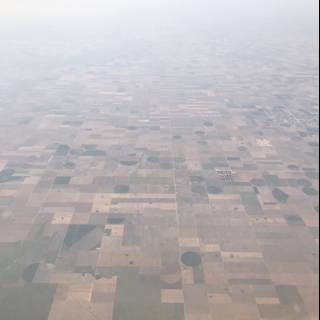 Aerial View of Farmland and Fields