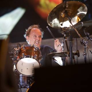 Lars Ulrich on the Drums