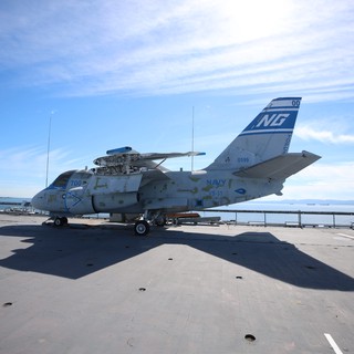 Weathered Navy S-3 Viking Aircraft on Display