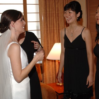 Bride Shares Joyful Moment with Bridesmaids Before Ceremony