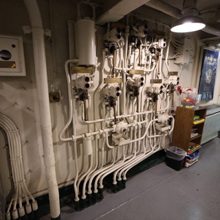 Engine Room Control Panel Aboard USS Hornet