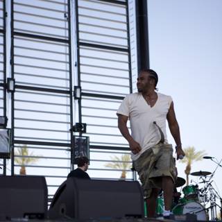 Pharoahe Monch performing on stage at Coachella