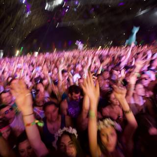 Coachella Crowd's Hands Up