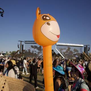 Festival Vibes: Cartoonish Fun Amidst the Crowd