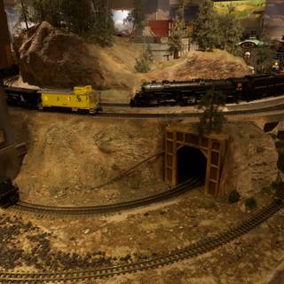 The Miniature Railway Crossing the Tunnel