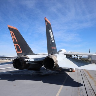 F-14 Tomcat Fighter Jets on USS Hornet Deck