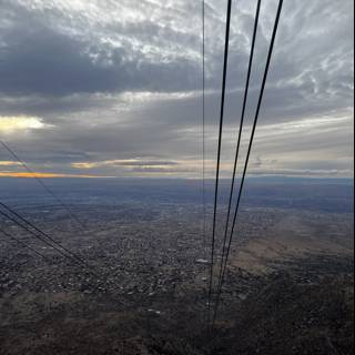 Skyline of Albuquerque from a Cable Car