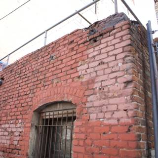 Brick Building with Fence and Gate