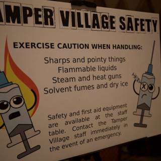 Tamer Village Safety Sign in Las Vegas
