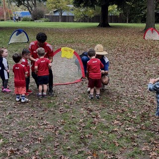 Youth Soccer Team Outdoor Activity at Park
