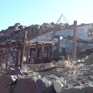 The Rustic Rubble Building in the Rocky Shelter