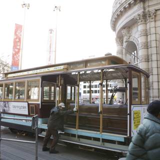 Riding the Cable Car in Civic Center