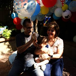 A Family Moment at Wesley's First Birthday