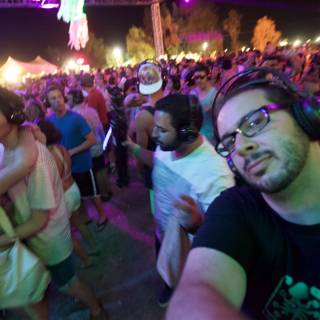 Nighttime Selfie at Coachella Music Festival 2012