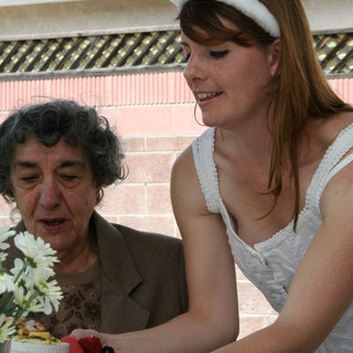 Grandmother and Bride Share a Sweet Celebration Moment