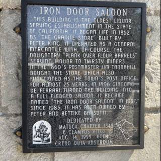 Iron Doe Samson Plaque in Groveland