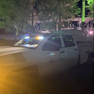 Nighttime Flare at Empire Polo Club
