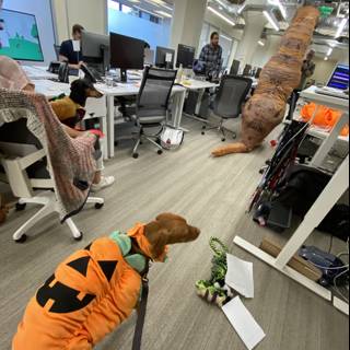 Pumpkin Pup in the Office