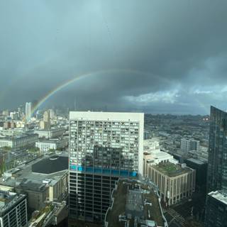 Rainbow over the San Francisco Skyline