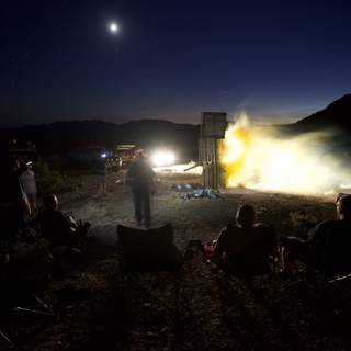 Rocket Launch in the Desert