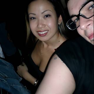 Urban Couple's Selfie at Night Club
