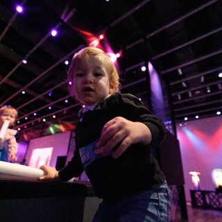 Toddler Enjoying Baby Rave at Asian Art Museum