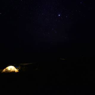 Camping Under the Starry Night Sky