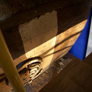 Illuminated Pipework in Restored Building