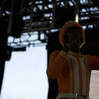 Orange Outfit on Stage