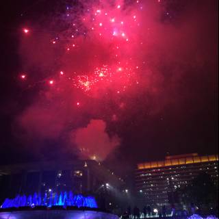 Fireworks Display over Civic Center Mall